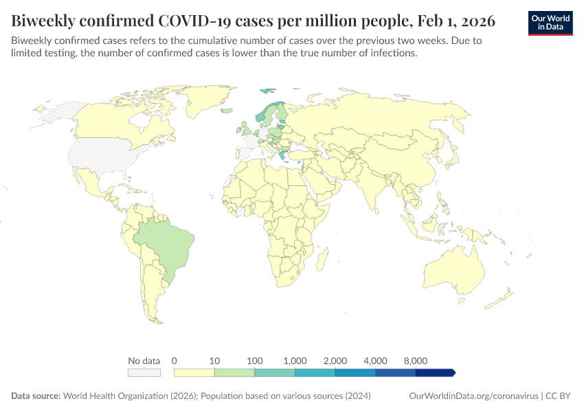 A thumbnail of the "Biweekly confirmed COVID-19 cases per million people" chart