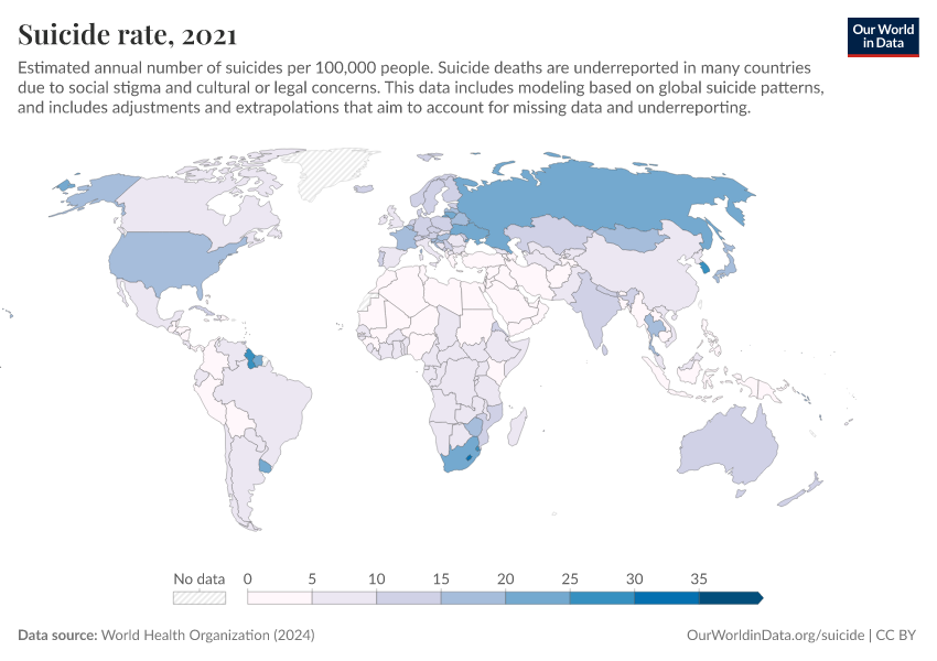 A thumbnail of the "Suicide rate" chart