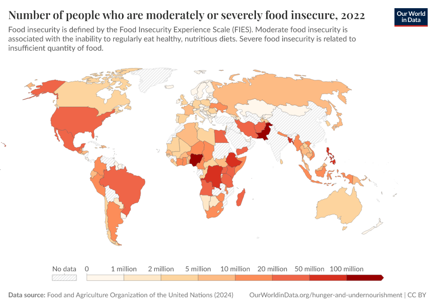 A thumbnail of the "Number of people who are moderately or severely food insecure" chart