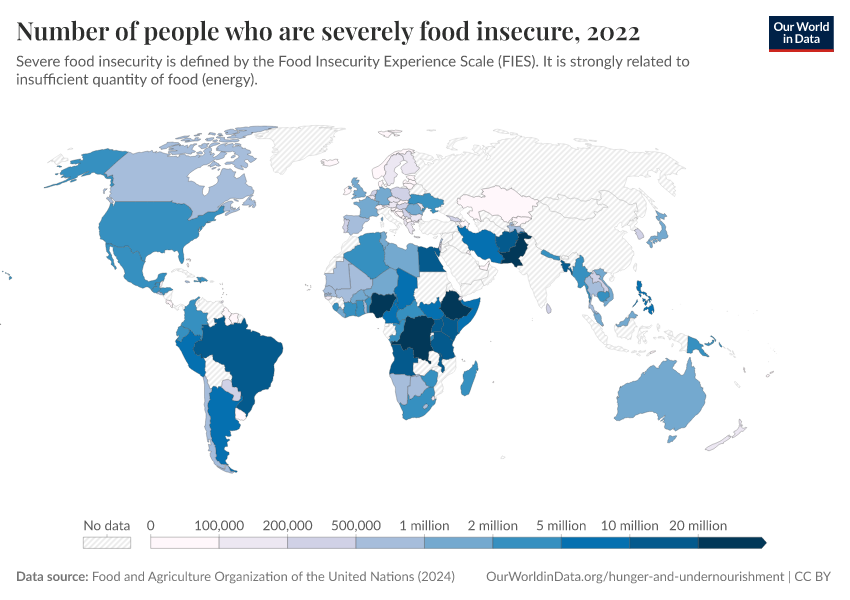 A thumbnail of the "Number of people who are severely food insecure" chart